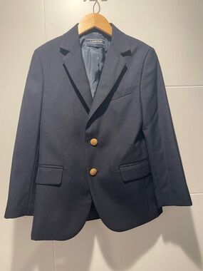Lands' End Boys Dark Navy Blazer with Gold Buttons. Size 6/7 years old